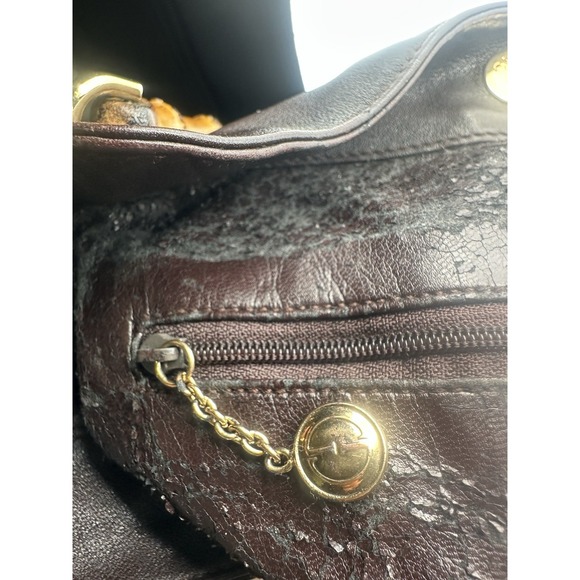 Gucci Vintage Bamboo Shoulder Bag Leather Brown Leather Shoulder Bag Bag - Picture 13 of 16